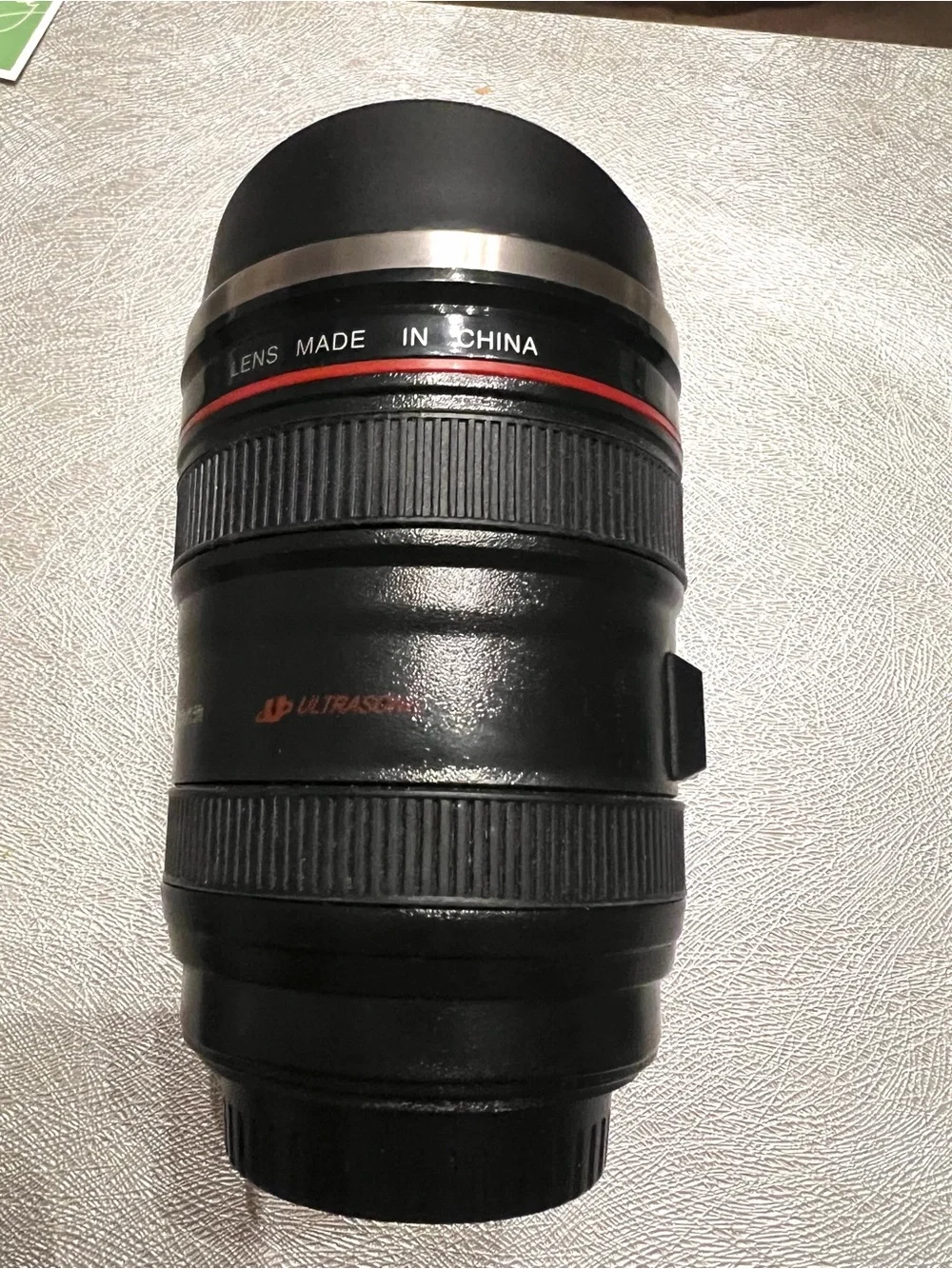 Black Camera Lens Mug - Novelty Drinkware Styled Like a Camera Lens.